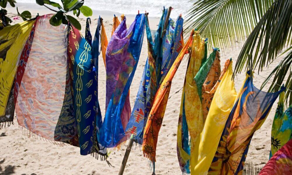 sarongs-line-drying