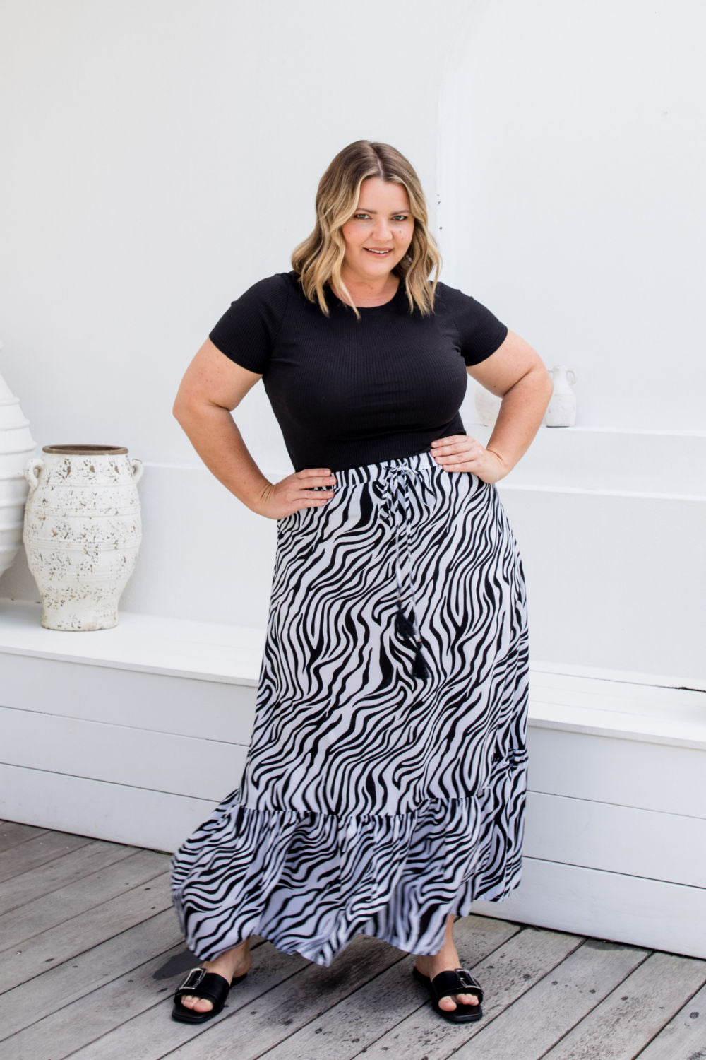 ladies-long-skirt-zebra-print-design-black-grey