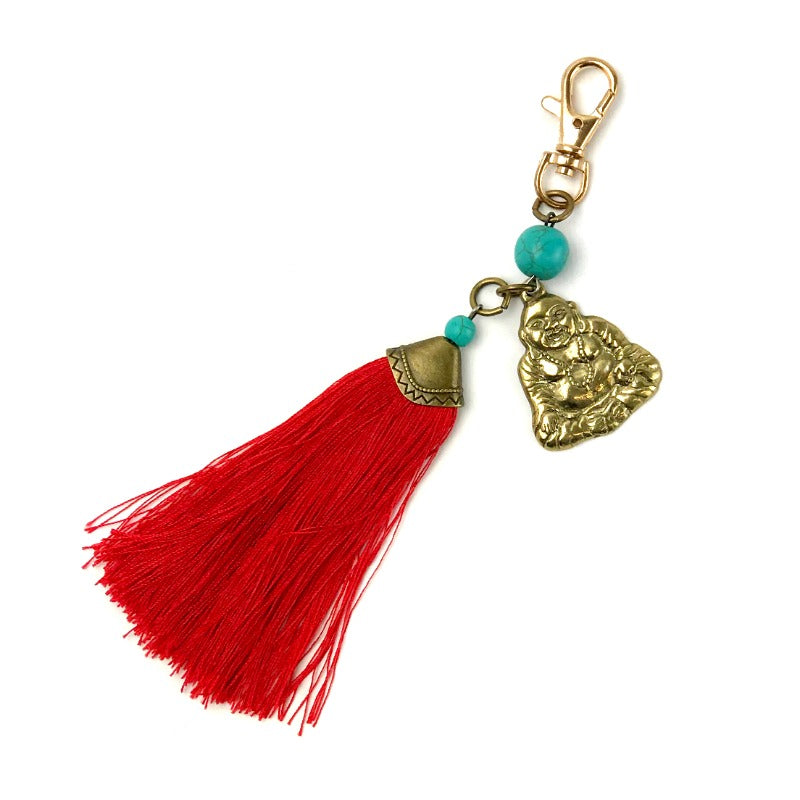 handbag-charm-keyring-buddha-red-tassel