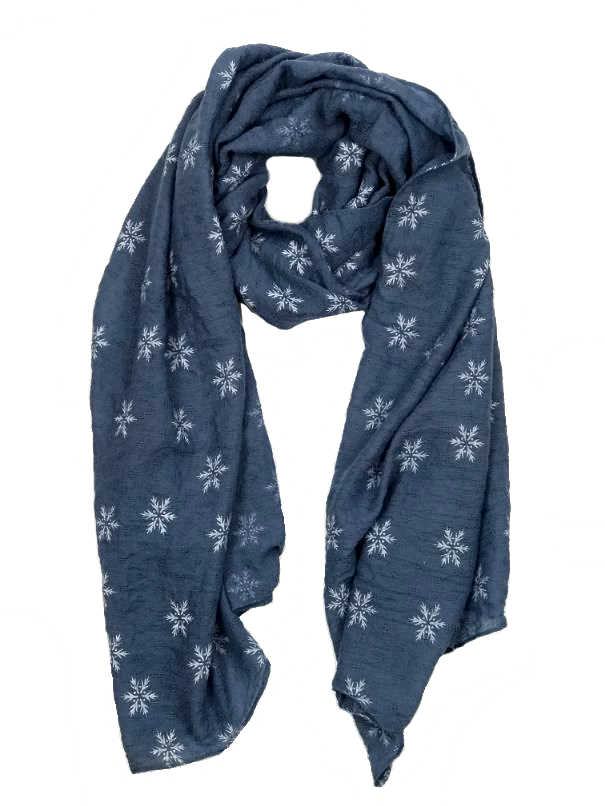 long-scarf-wrap-snowflake-design-blue-white