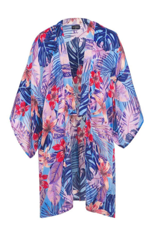 beach-kimono-jacket-frangipani-floral-blue-red-pink