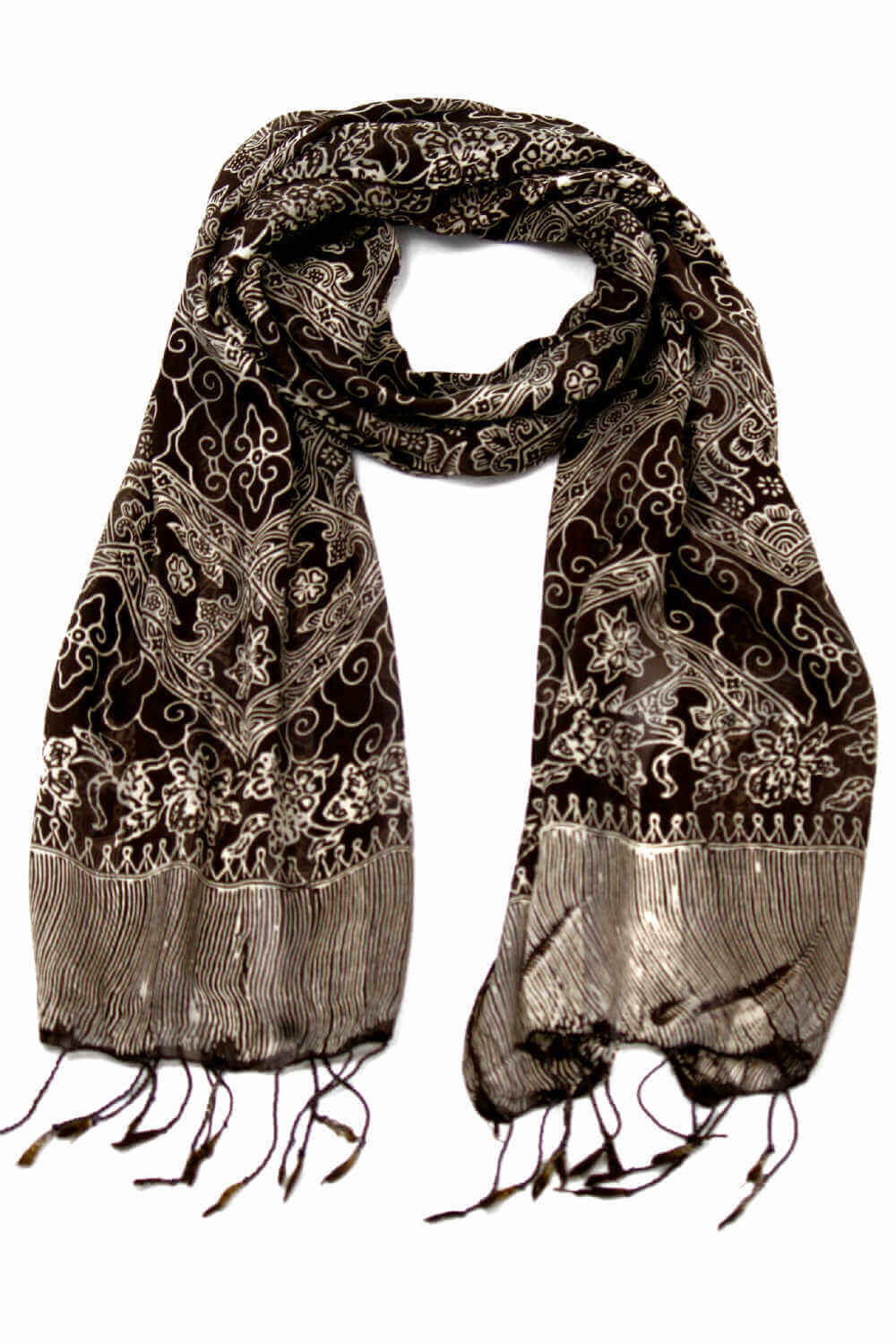 silk-scarf-floral-design-chocolate-brown