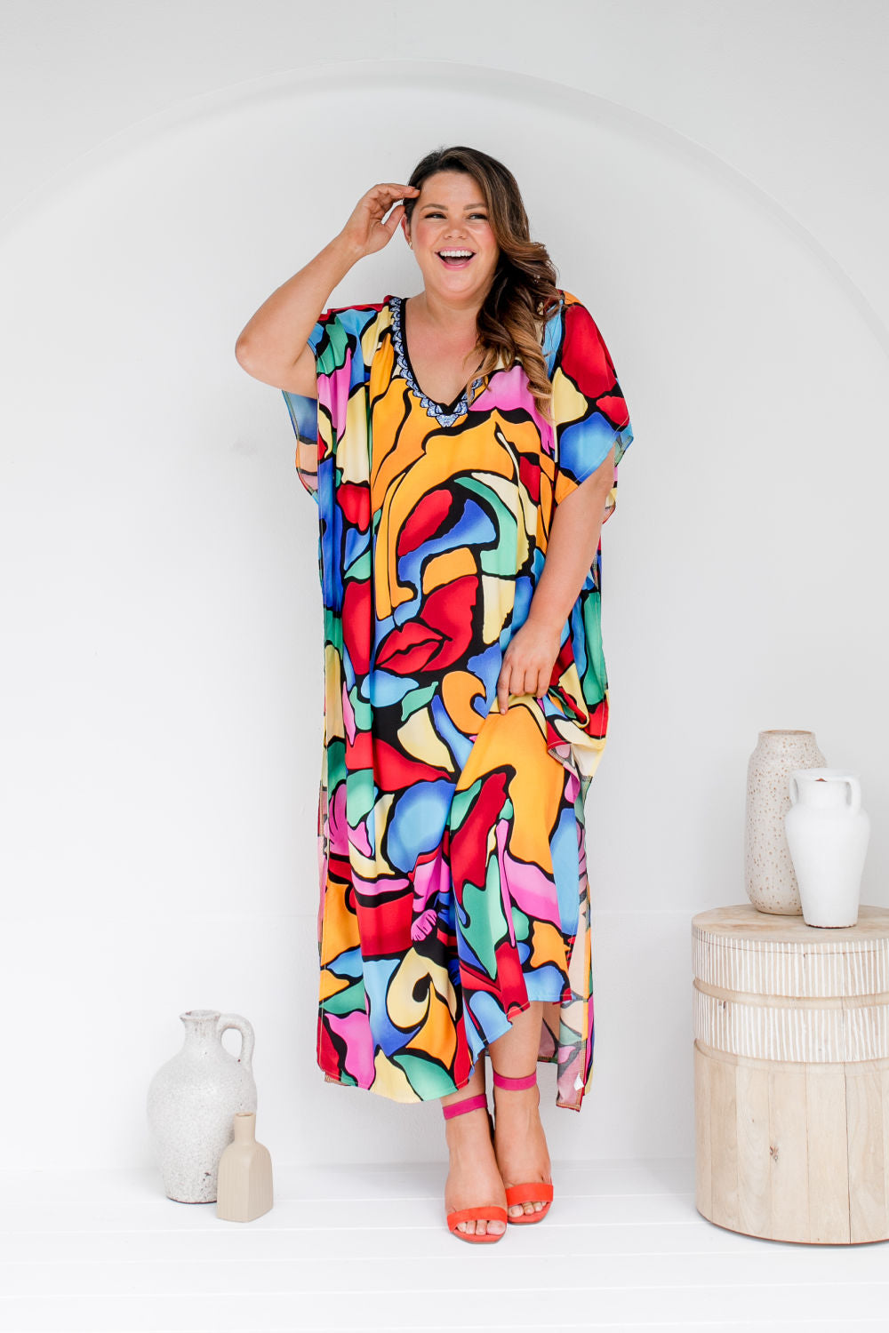 Long Size Kaftan Dress - Artistry by Holley Day Australia
