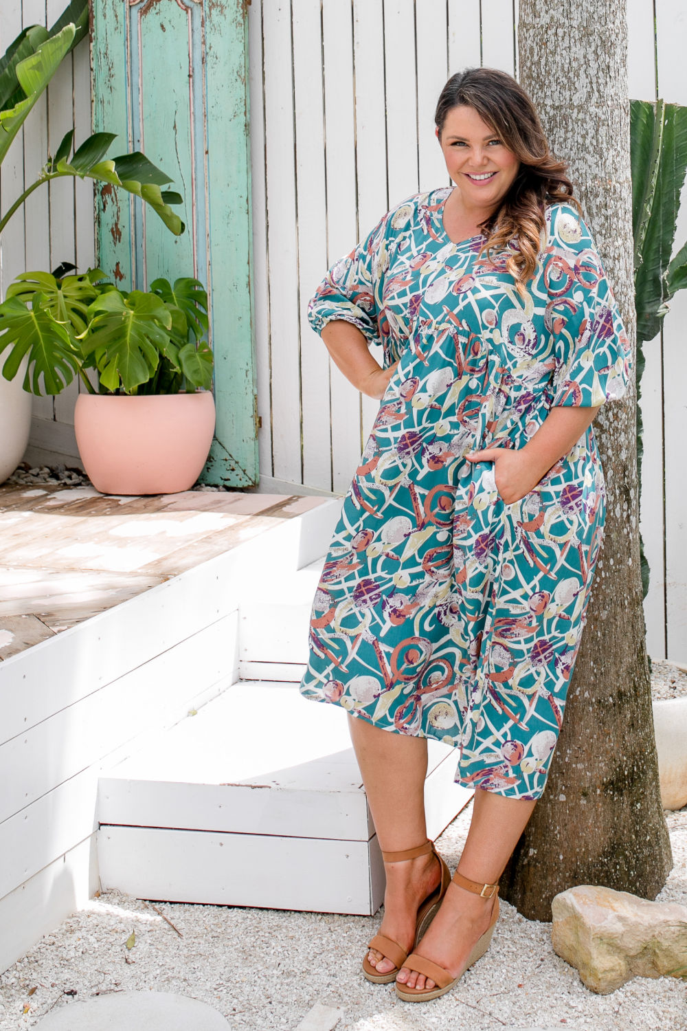 plus-size-maxi-dress-relaxed-fit-empire-teal
