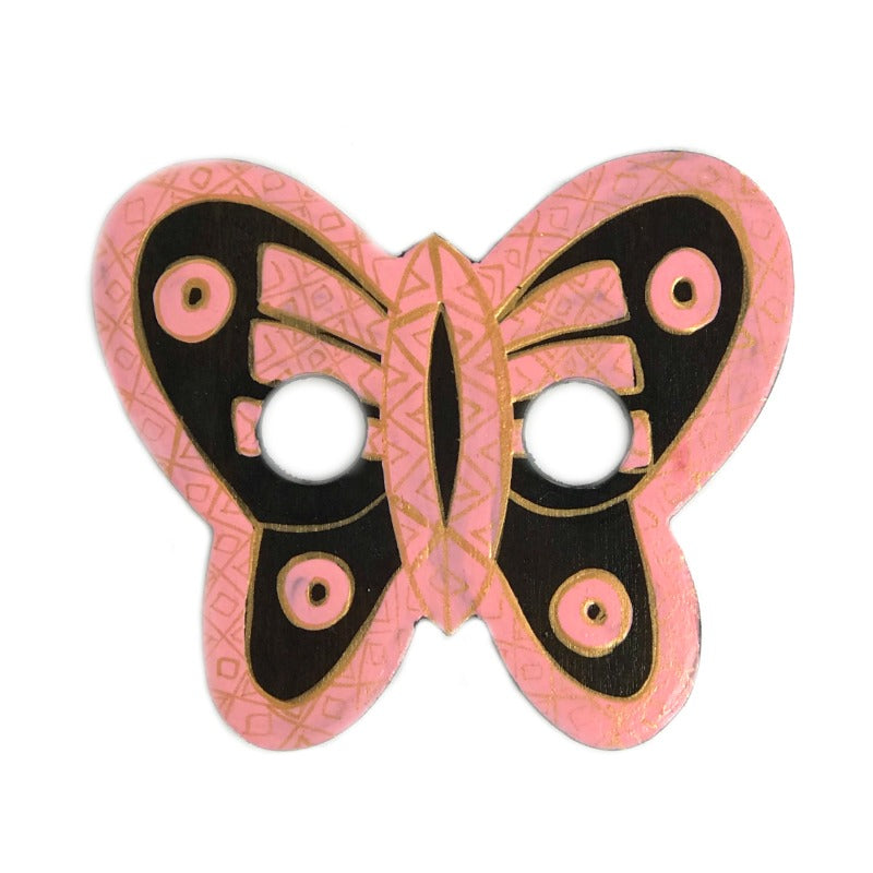 sarong-buckle-butterfly-gold-pink-hand-painted-wood