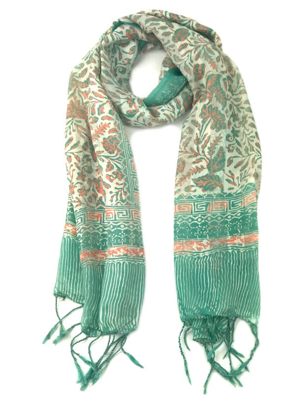silk-scarf-floral-aztec-jade-green-peach