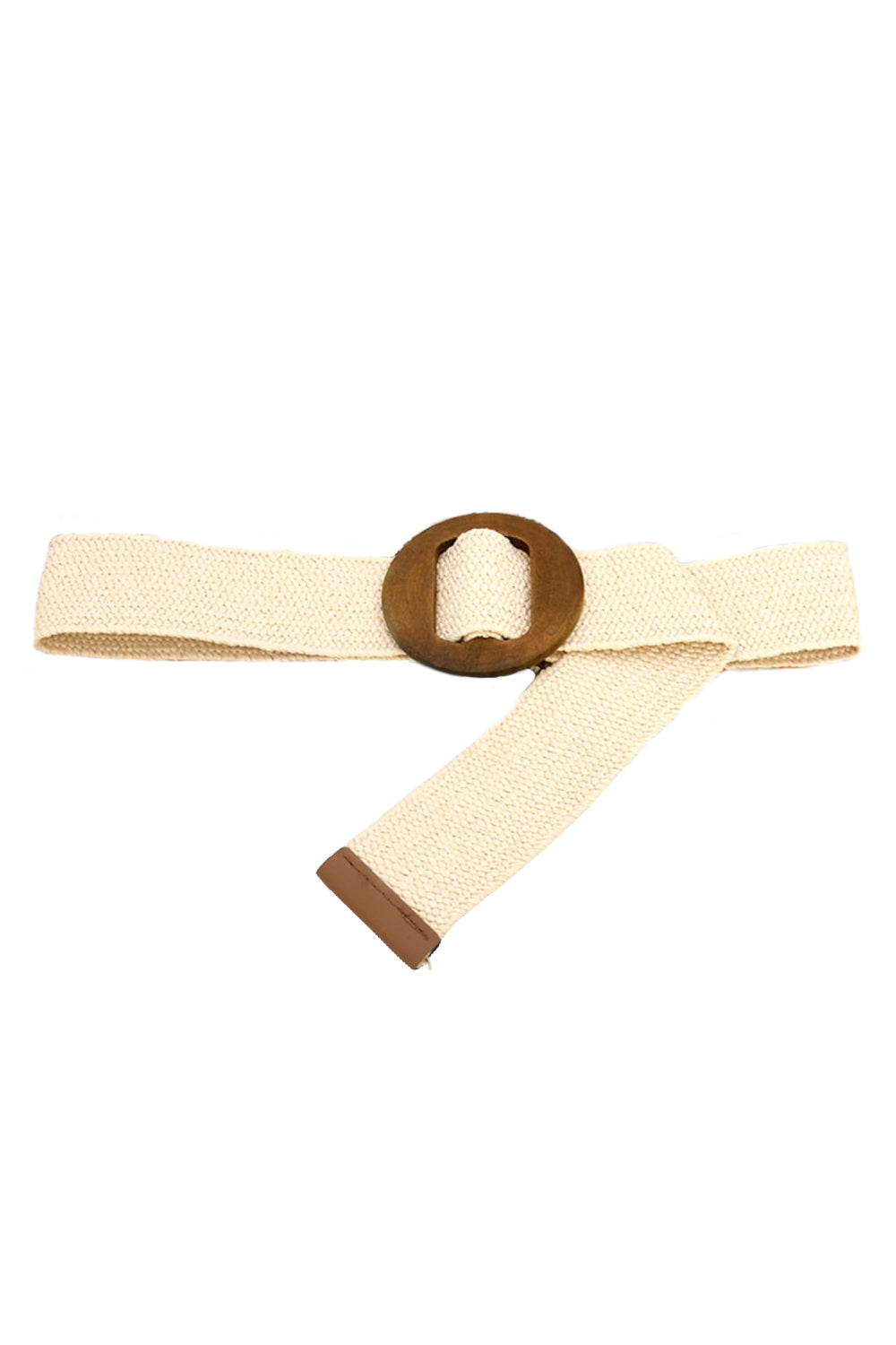 Maisie Stretch Belt - Cream