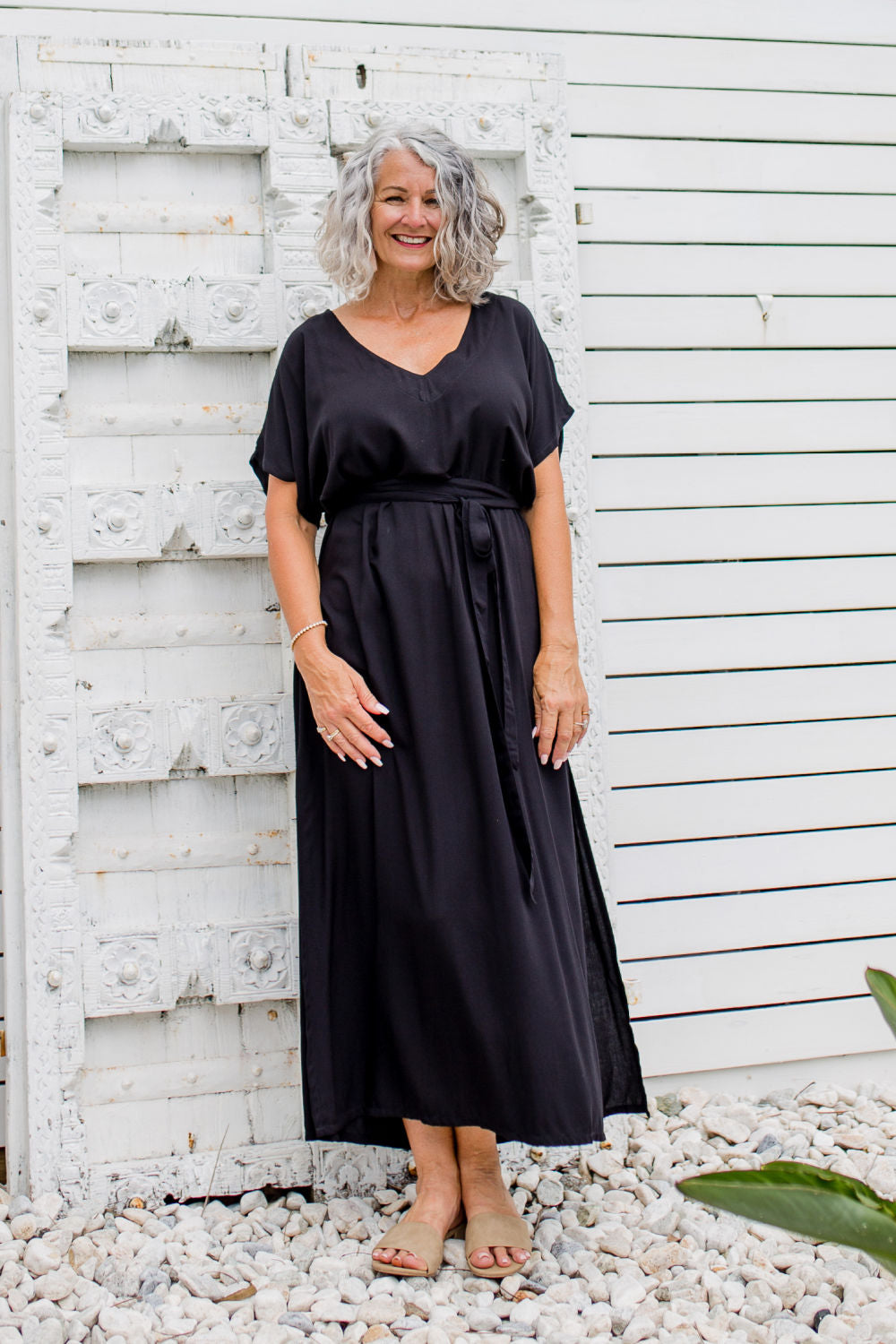 summer-dress-long-plus-size-black
