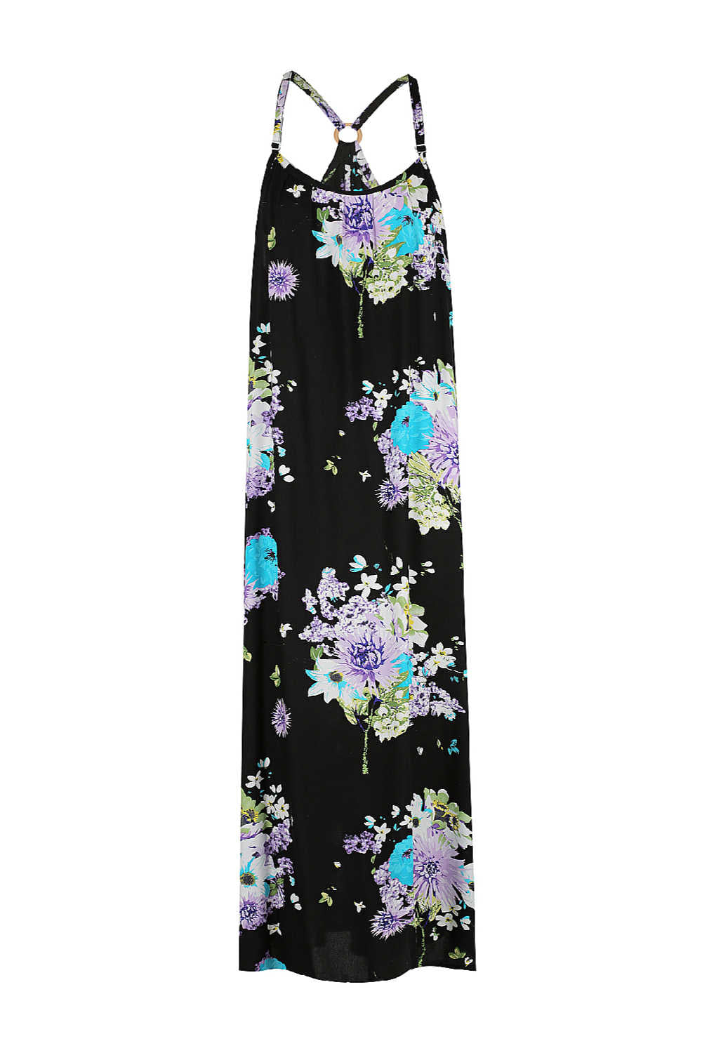 summer-maxi-dress-floral-design-black-turquoise-lilac